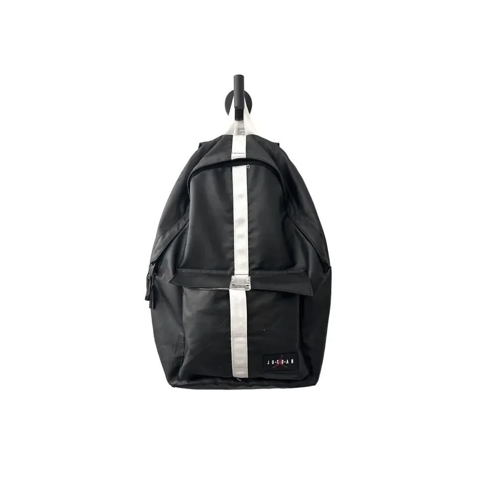 Nike Air Jordan JAN Taping Outdoor Travel School Black White Backpack